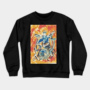 Fancy drummer modern style Crewneck Sweatshirt